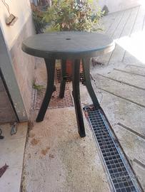 5 tavoli tondi in plastica