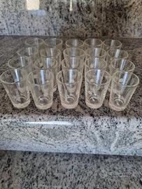 bicchieri liquore  vintage in vetro