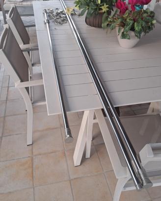 BASTONI PER TENDE IN ACCIAIO