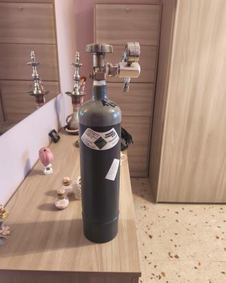 BOMBOLA CO2 DA 2KG PER ACQUARIO CON MANOMETRO