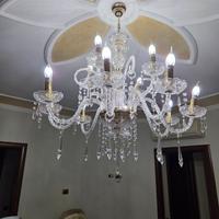 Lampadari  in vetro e cristallo