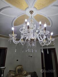 Lampadari  in vetro e cristallo