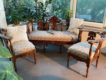 Salotto antico tre pezzi