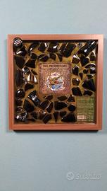 Quadro resina epossidica con bottiglia di gin