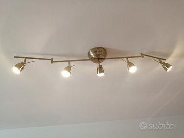 coppia lampadari con faretti 