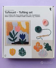 Kit per ricamo punch needle- quadro floreale
