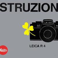 Manuale Istruzioni Leica R4