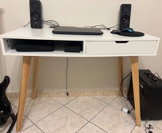Scrivania bianca 100x50