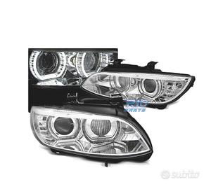 FARI BMW E92 E93 06-10 XENON OCCHI ANGEL LED CROMA