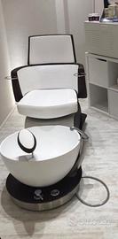 Poltrona pedicure con vasca idromassaggio