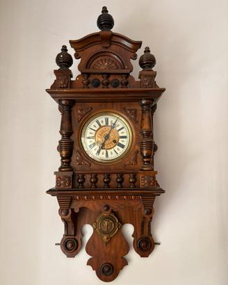 Orologio a pendolo da parete in legno massello