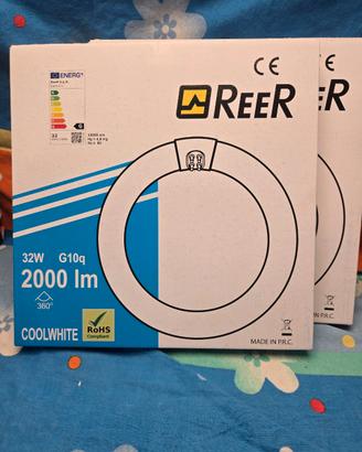 2 pz. - Lampada circolina fluorescente Reer