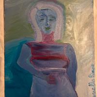 Ritratto Astratto "Donna in azzurro" M. Rizzo