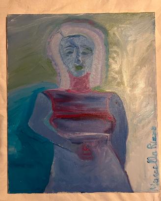 Ritratto Astratto "Donna in azzurro" M. Rizzo