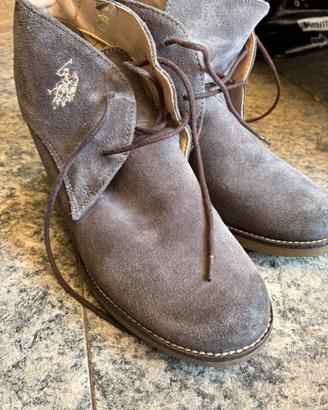 Scarpe stivaletto donna con tacco in gomma comodo