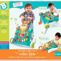 Carrellino primipassi e tavolino 3 in 1 nuovo