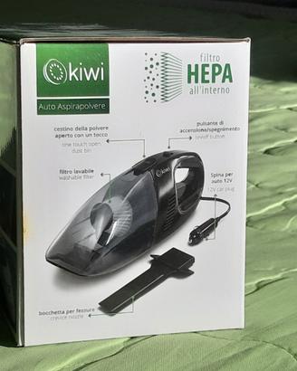 Aspirapolvere portatile per auto con filtro HEPA
