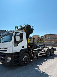 Iveco Stralis 450 SCARRABILE con GRU RETROCABINA
