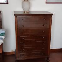 Settimanale con 7 cassetti in legno