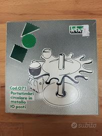 Porta timbri circolare 10 posti Lebez