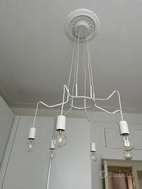 Cuyama Lampadario a sospensione Bianco, 6-Luci