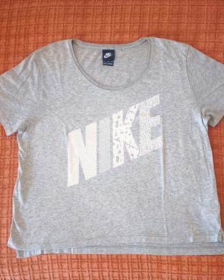 T-shirt Nike Grigio Donna Taglia M Cotone