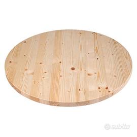 Tavola rotonda in abete monostrato