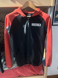 Felpa Hoodrich nera e rossa con cappuccio - XS