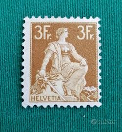 Svizzera 1908 - 3P. Helvezia with sword