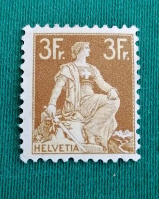 Svizzera 1908 - 3P. Helvezia with sword