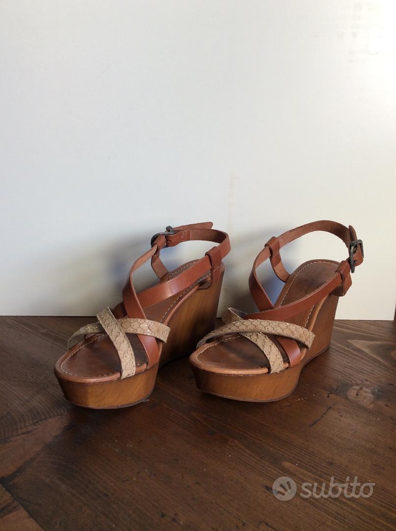 Zeppe nere aperte on sale 2018