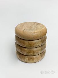 Scatola Legno Portatabacco Minuteria Scrivania