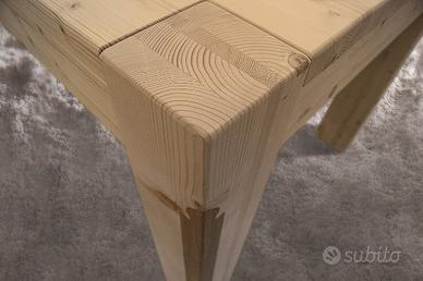 Allungabile Tavolo In Abete Grezzo Tavolo Rustico In Legno Di