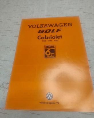 Depliant Volkswagen Golf cabrio