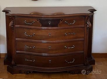 Comò 4 cassetti stile barocchetto