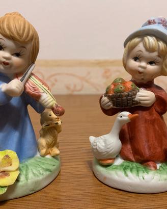Coppia di statuine Vintage