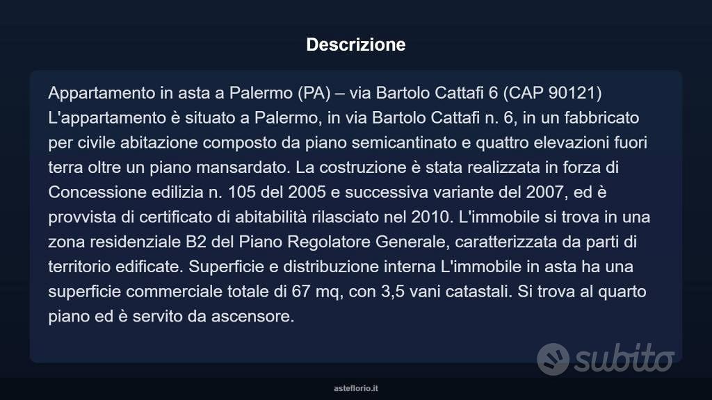 Appartamento – Palermo, Acqua dei Corsari, II Circoscrizione - Vista 3