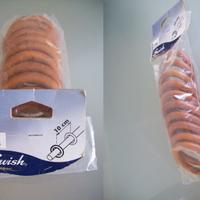 Confezione 10 pzz Anelli in legno mogano per tende