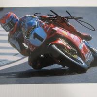 Carl Fogarty autografo su foto cm 18x12,5
