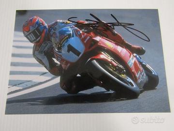 Carl Fogarty autografo su foto cm 18x12,5