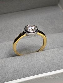 Anello unisex 1 carato diamante moissanite 