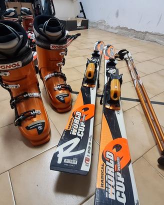Set Sci ROSSIGNOL+Scarponi+bastoncini