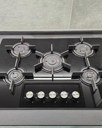 Electrolux PIANO COTTURA GAS VETRO NERO 5 FUOCHI 