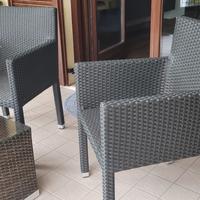 Set da Giardino / balcone poltrone con tavolino