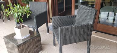 Set da Giardino / balcone poltrone con tavolino