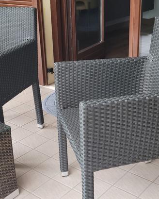 Set da Giardino / balcone poltrone con tavolino