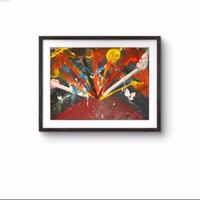 Esplosione quadro de simone con cornice