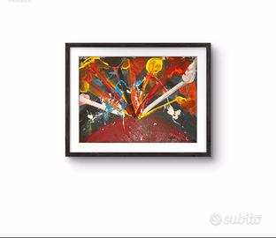 Esplosione quadro de simone con cornice