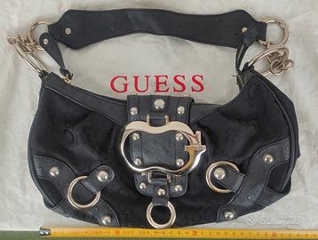 Borsa GUESS Vintage Y2K Nero Monogramma e Dust Bag