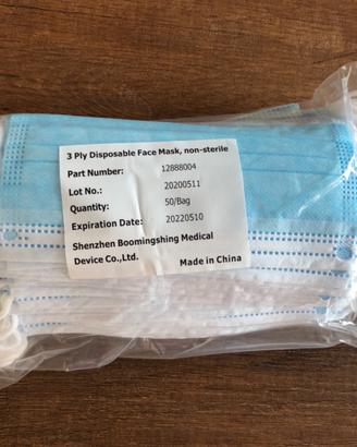 50 mascherine chirurgiche